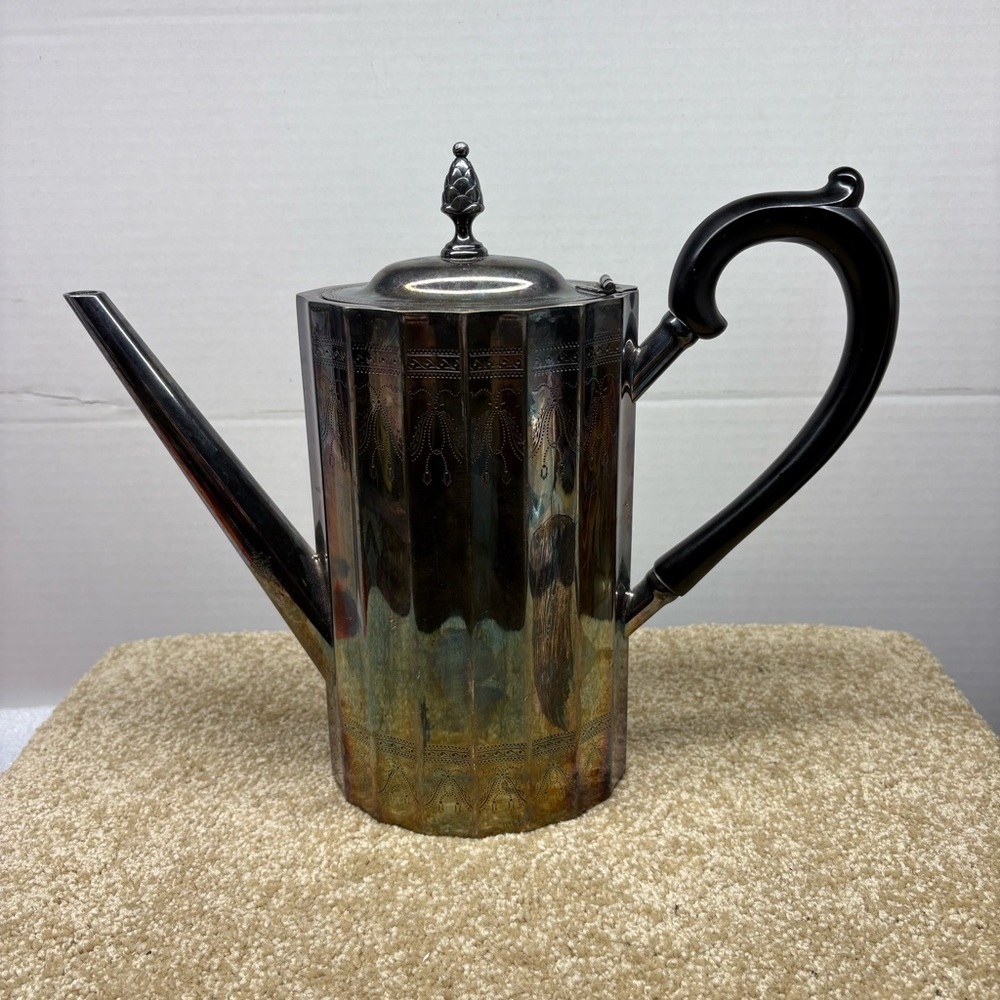Vtg Paul Revere Coffee Pot American Silverplate Hollowware by LUNT SILVER “EGC”